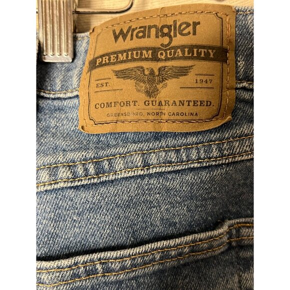 Wrangler Men's Regular Fit Comfort Fit Jeans 38x29 Blue Denim Cotton - Picture 9 of 13